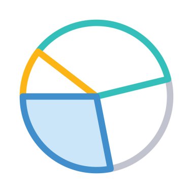 Diyagram simgesi vektör illüstrasyonu 