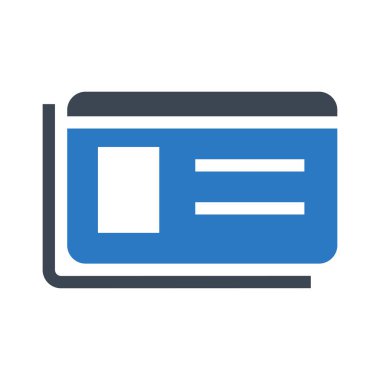 kart simge vektör çizim 