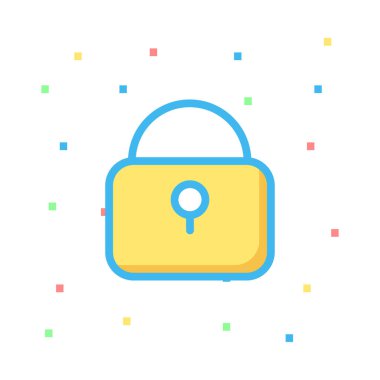 ikon vektör illüstrasyonunu kilitle 