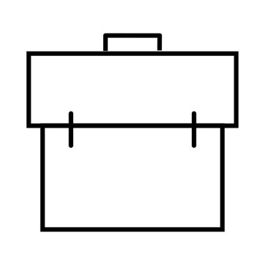 çanta simgesi vektör illüstrasyonu 