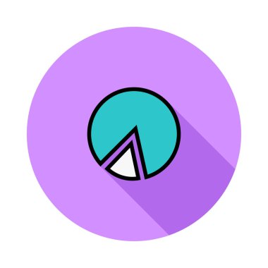 Diyagram simgesi vektör illüstrasyonu 