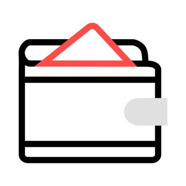 cüzdan ikonu vektör illüstrasyonu 