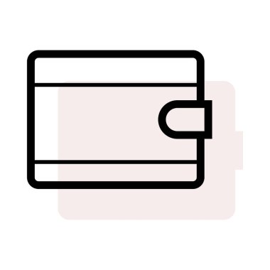 cüzdan ikonu vektör illüstrasyonu 