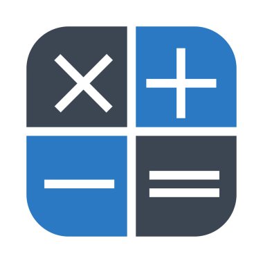 hesap makinesi simgesi vektör illüstrasyonu 