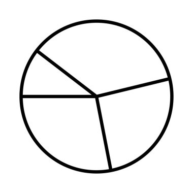 Diyagram simgesi vektör illüstrasyonu 