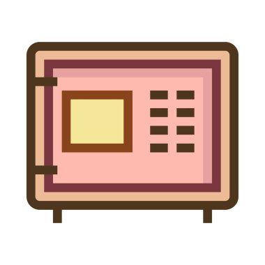 güvenli simge vektör illüstrasyonu  