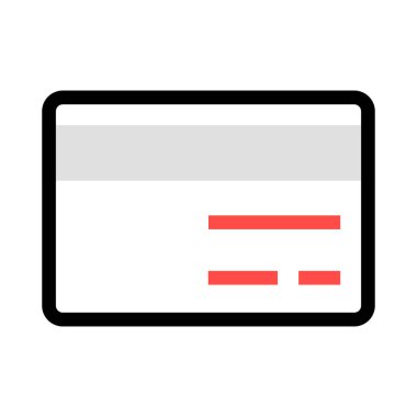 kart simge vektör çizim 