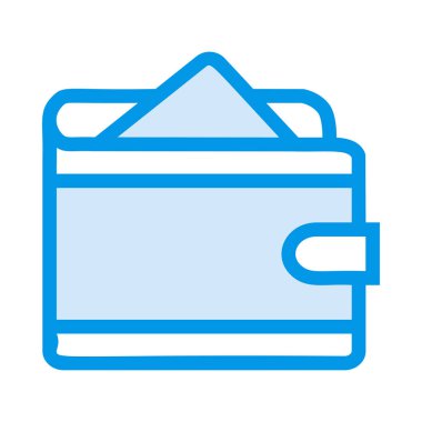 cüzdan ikonu vektör illüstrasyonu 