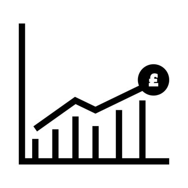İngiliz Lirası grafik simge vektör çizim 