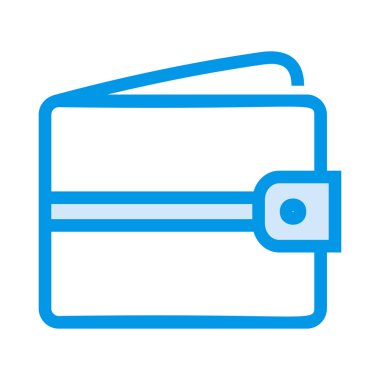 Beyaz arka plan üzerinde izole cüzdan vektör