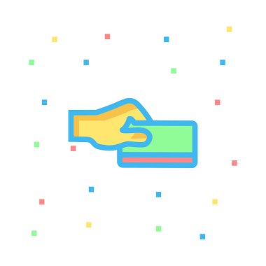 kart simge vektör çizim 