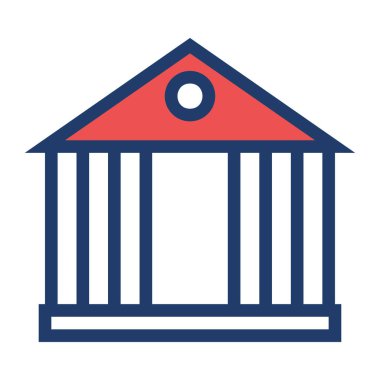 Banka web simge vektör çizim