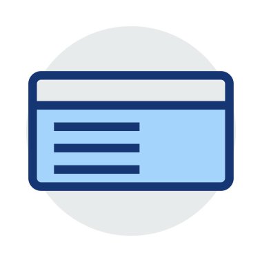 kart simge vektör çizim 