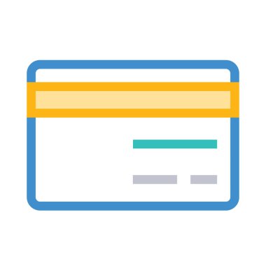 kart simge vektör çizim 