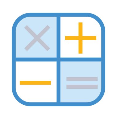 hesap makinesi simgesi vektör illüstrasyonu 