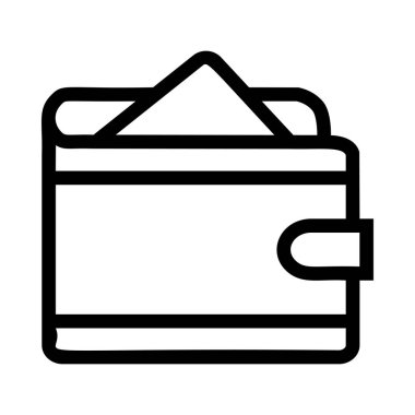 cüzdan ikonu vektör illüstrasyonu 