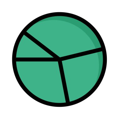 Diyagram simgesi vektör illüstrasyonu 