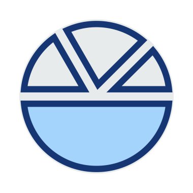 Diyagram simgesi vektör illüstrasyonu 