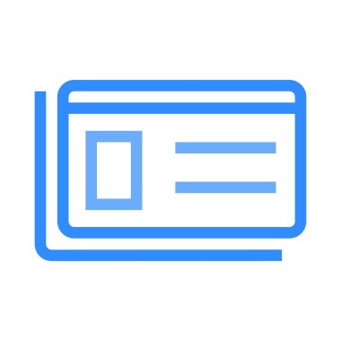 kart simge vektör çizim 