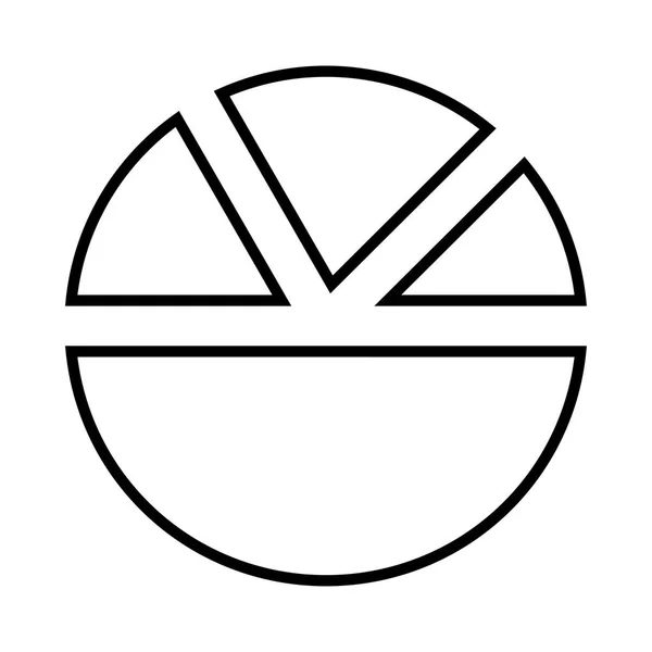 Diagrama Icono Vector Ilustración — Archivo Imágenes Vectoriales