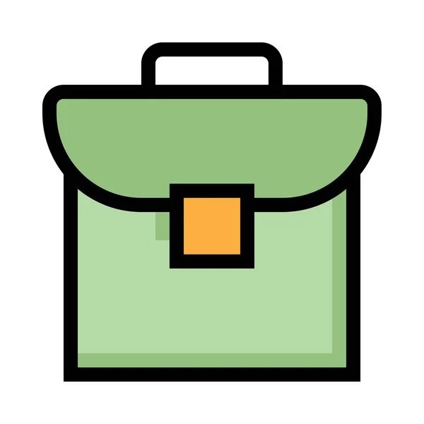 Bolsa Negocios Sobre Fondo Blanco Ilustración Vectorial — Vector de stock