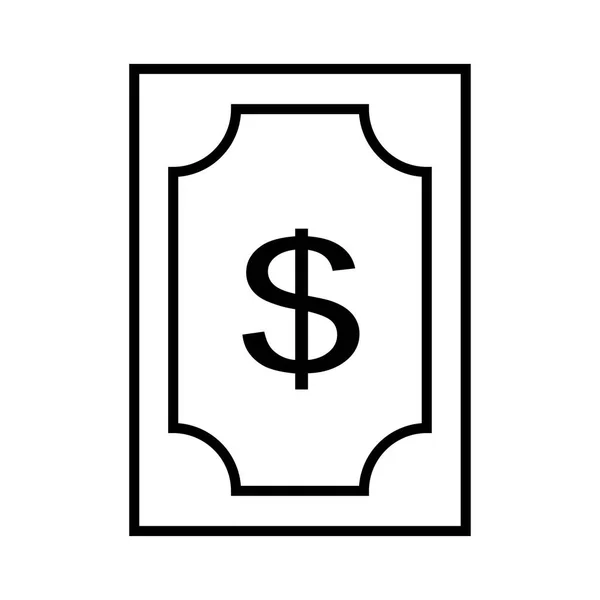 Dinero Signo Vector Ilustración — Vector de stock