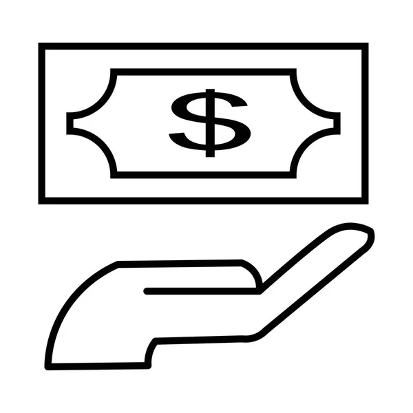 Money Sign Vector Illustration — Stock Vector