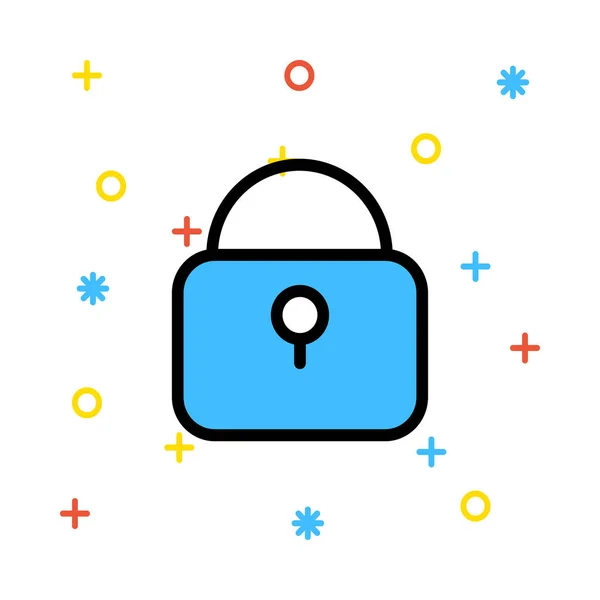 Lock Icon Vector Illustration — Stock Vector