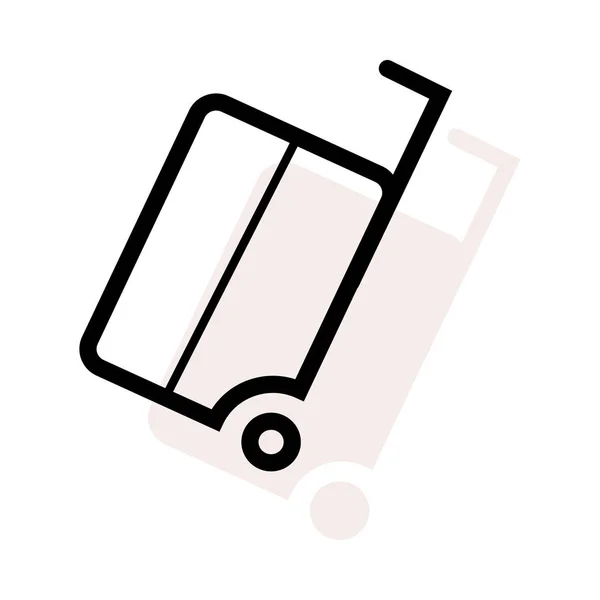 Luggage Icon Vector Illustration — Stock Vector