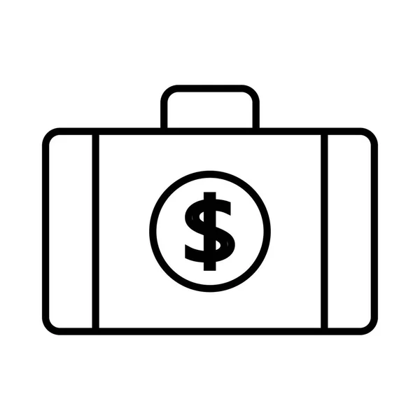 Dolar Znak Ikona Wektor Ilustracja — Wektor stockowy