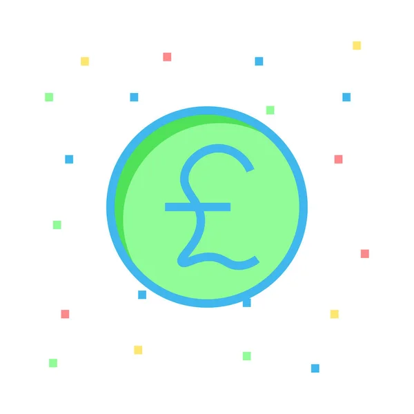 Signo Dinero Icono Vector Ilustración — Vector de stock