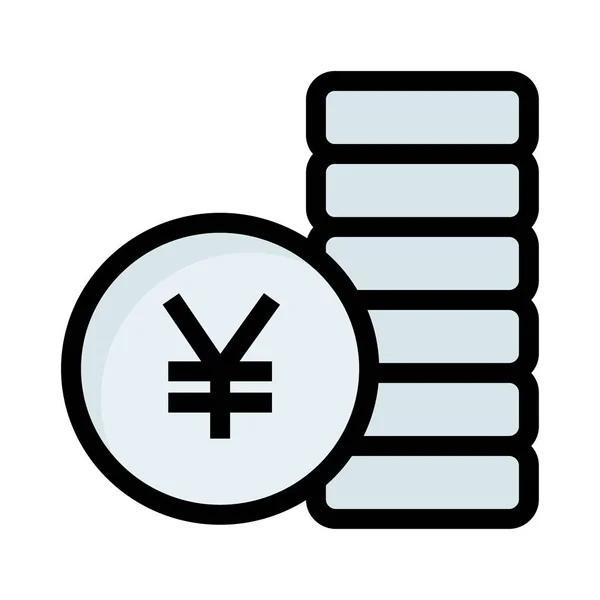 Geld Symbol Zeichen Vektor Illustration — Stockvektor