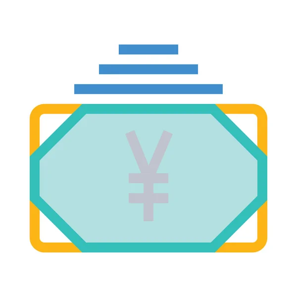 Vektorová Ilustrace Ikony Peněz — Stockový vektor