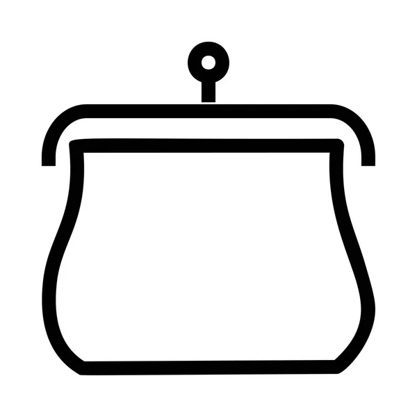 Portemonnaie Symbol Vektor Illustration — Stockvektor