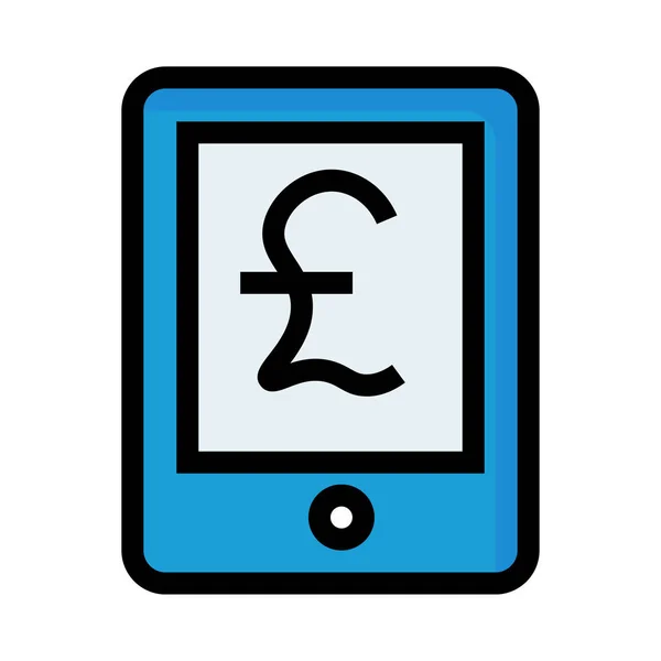 Signo Dinero Icono Vector Ilustración — Vector de stock