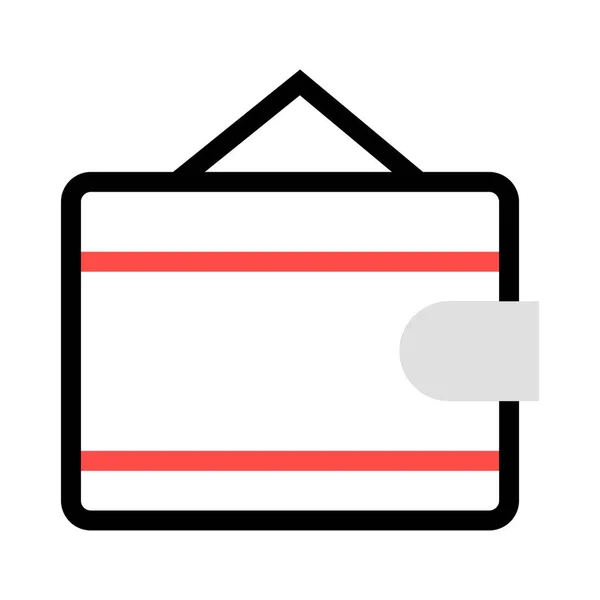 Wallet Web Icon Vector Illustration — Stock Vector