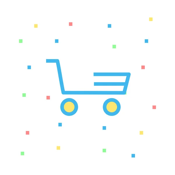 Carro Compras Vector Ilustración — Archivo Imágenes Vectoriales