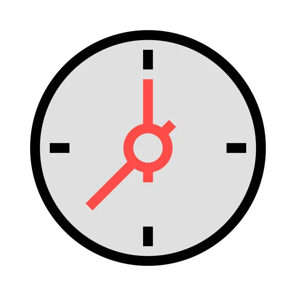 Reloj Icono Vector Ilustración — Vector de stock