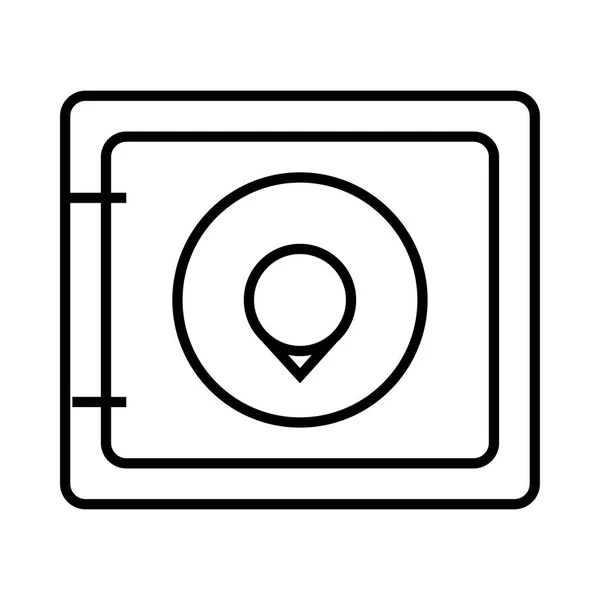 Safe Icon Vector Illustration — Stock Vector