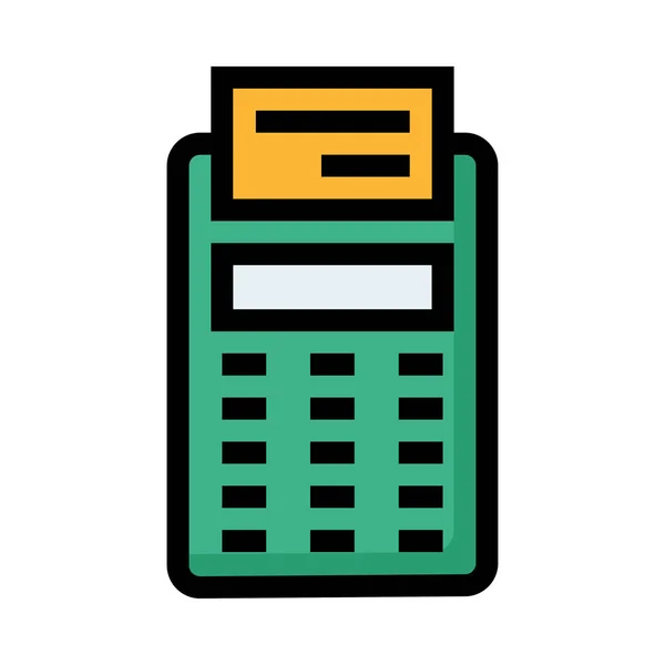 Icono Terminal Banco Ilustración Vectorial — Vector de stock