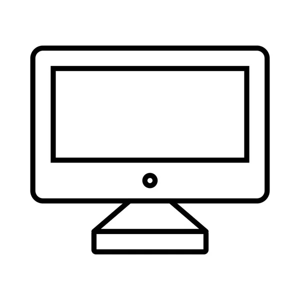 Ilustracja Wektora Monitora Komputerowego — Wektor stockowy