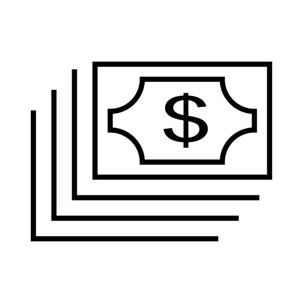 Money Sign Vector Illustration — Stock Vector
