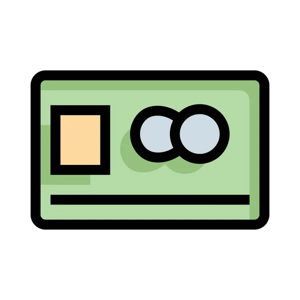 Creditcard Pictogram Vector Illustratie — Stockvector