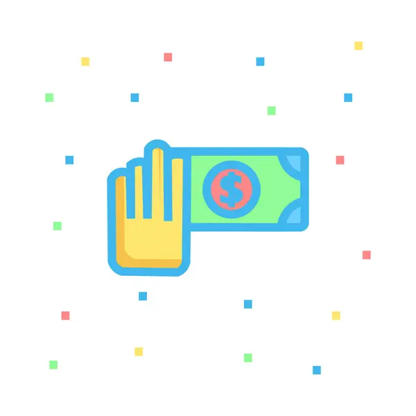 Geld Symbol Vektor Illustration — Stockvektor