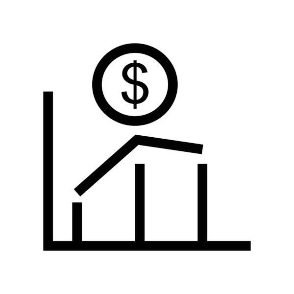 Ícone Monetário Ilustração Vetorial — Vetor de Stock