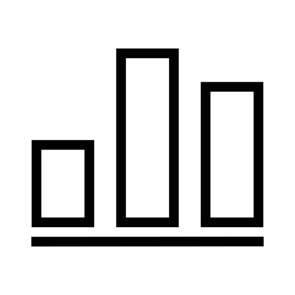 Diagramma Icona Vettoriale Illustrazione — Vettoriale Stock