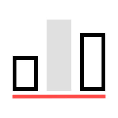 Diyagram simgesi vektör illüstrasyonu 