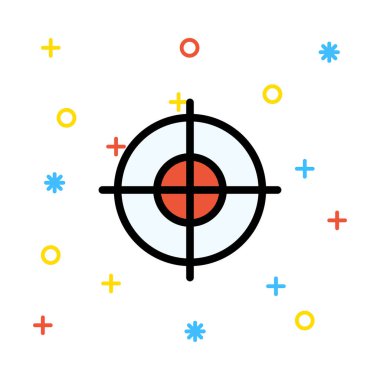 hedef web simge vektör çizim 