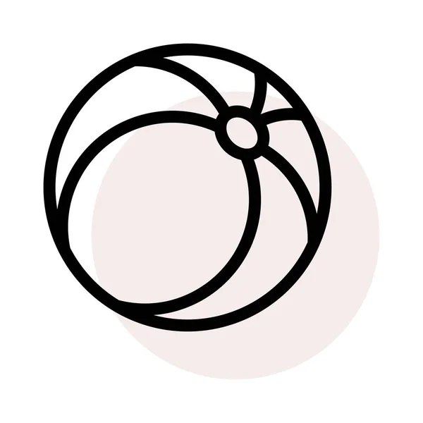 Кулькова Іконка Векторна Ілюстрація Спорт — стоковий вектор