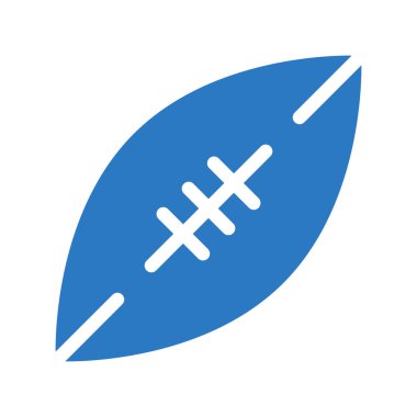 ragbi topu simgesi, vektör illüstrasyonu 